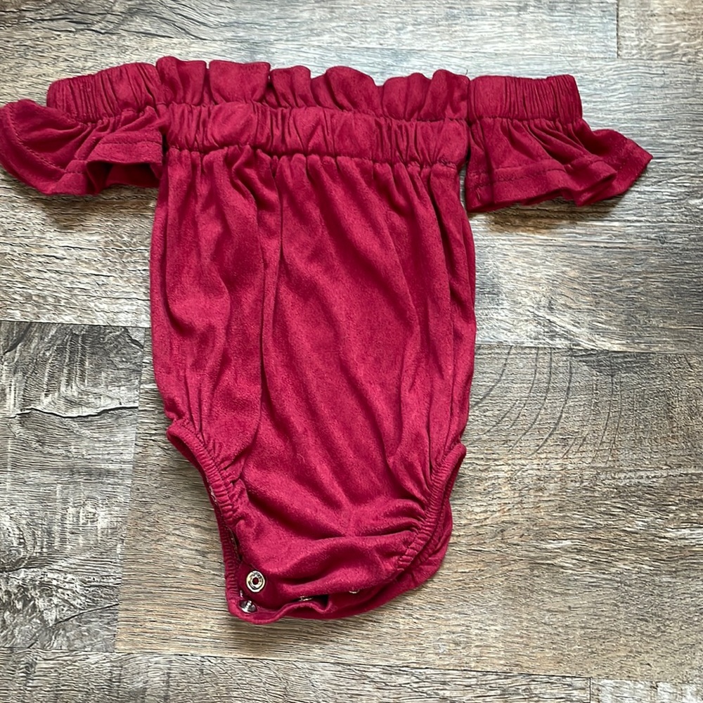 Baileys Blossom off the shoulder onesie